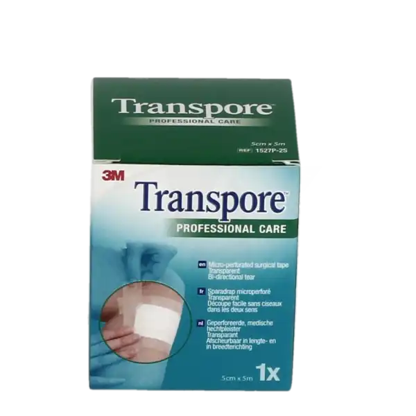 Transpore Sparadrap Microporeux Plastique 50mmx5m Rouleau