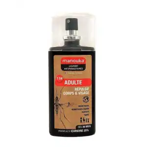 Manouka Spray Anti-moustique Adulte Fl/75ml à St Médard En Jalles