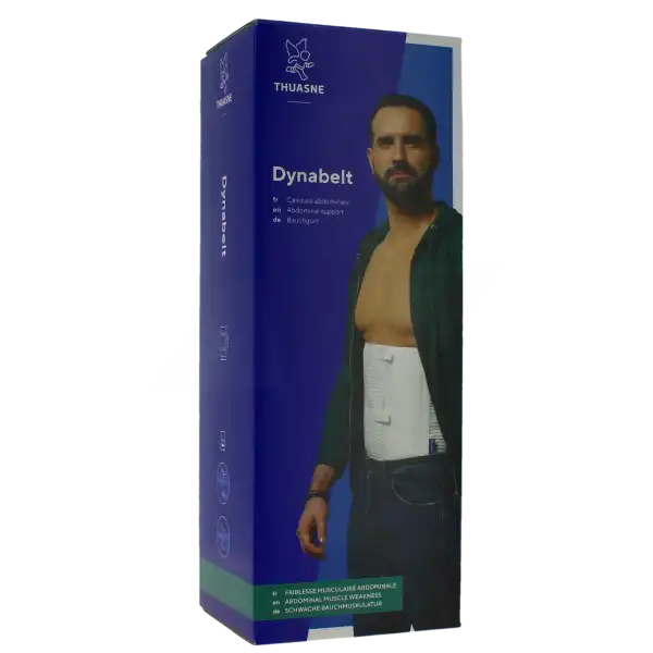 Thuasne Dynabelt Ceinture Abdominale Blanc Hauteur 26cm Taille 2