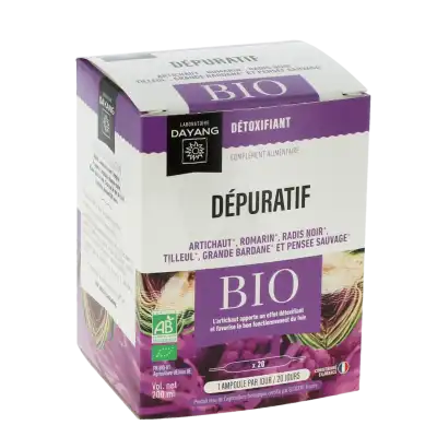 Dayang Dépuratif Bio 20 Ampoules à SAINT-MARTIN-DU-VAR