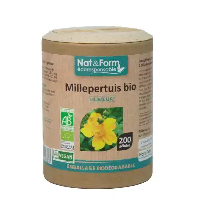 Nat&form Eco Responsable Millepertuis Bio Gélules B/200 à Mérignac