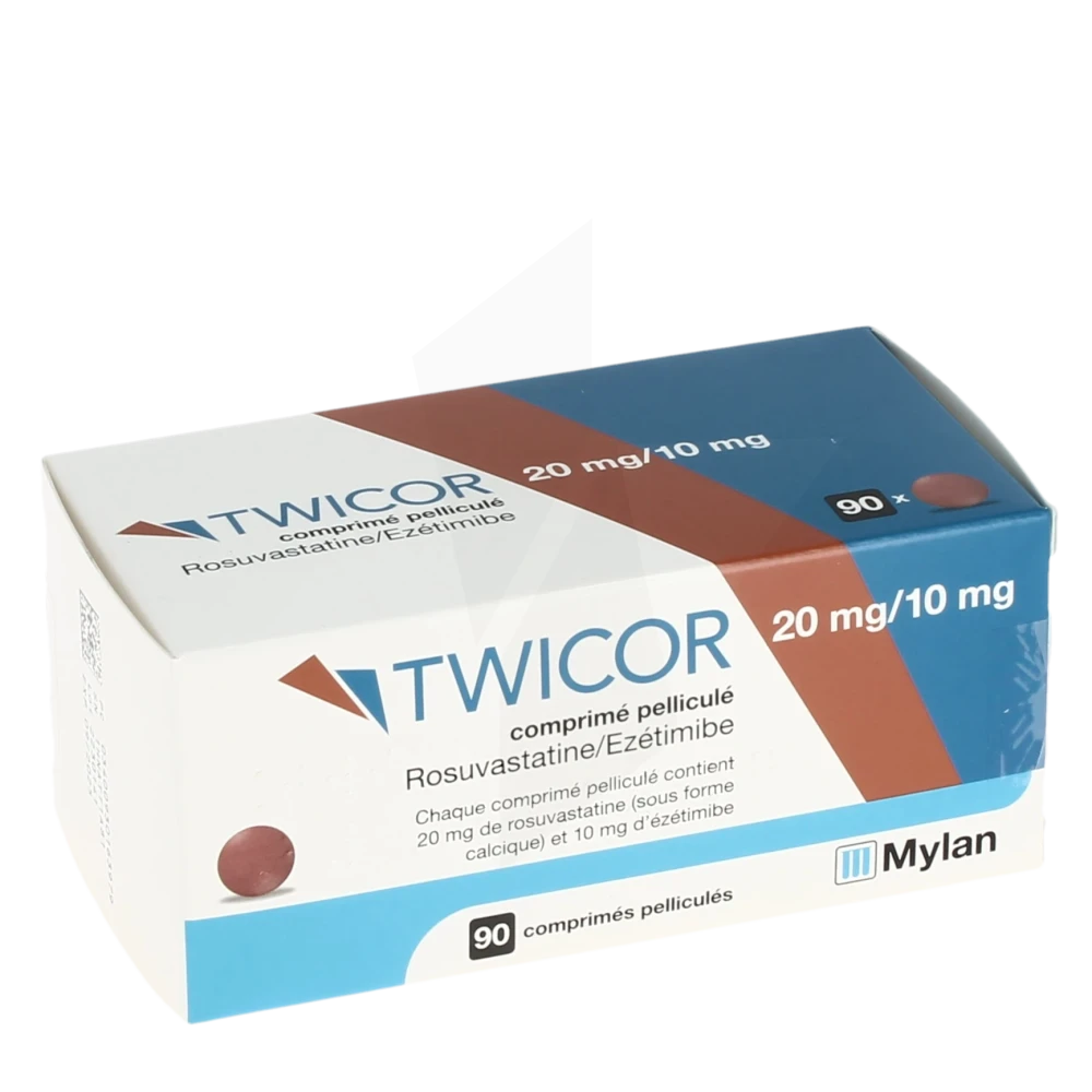 Twicor 20 Mg/10 Mg, Comprimé Pelliculé