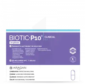 Aragan Probiotic P10 Clinical Gélules B/20 à Harly