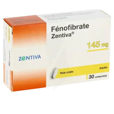 FENOFIBRATE ZENTIVA 145 mg, comprimé