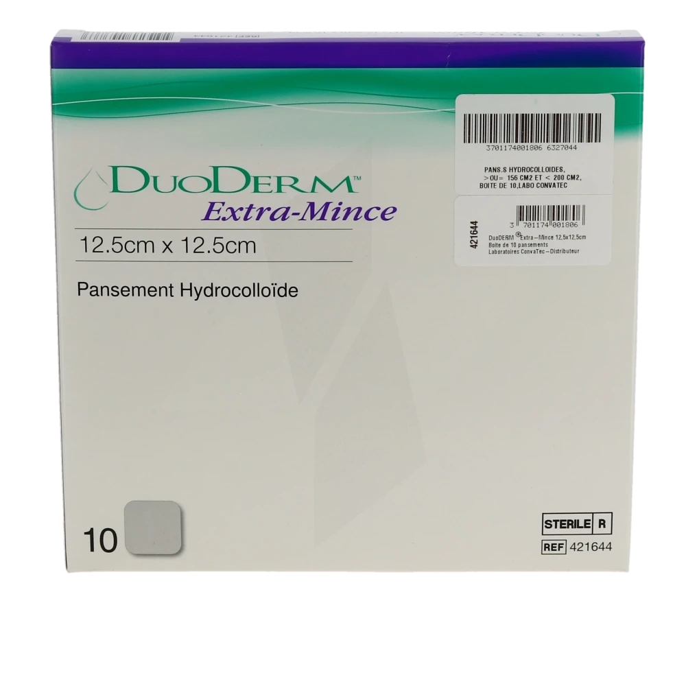 Pharmacie des Cascades - Parapharmacie Duoderm Extra Mince Pansement  Hydrocolloïde Stérile 12,5x12,5cm B/10 - Grésy-sur-Aix