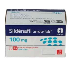 Sildenafil Arrow Lab 100 Mg, Comprimé Pelliculé