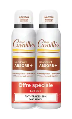 Rogé Cavaillès Déodorants Déo Absorb+ Invisible Spray 2x150ml à OULLINS