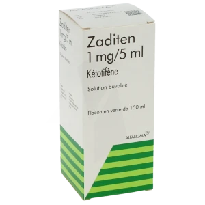Zaditen 1 Mg/5 Ml, Solution Buvable