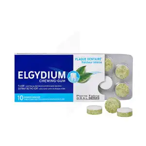 Elgydium Chewing-gum Boite De 10gommes à Macher à COLLONGES-SOUS-SALEVE