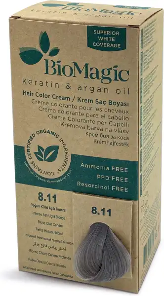 Lcdt Biomagic Hair Color Cream Kit Blond Clair Cendré 8.11