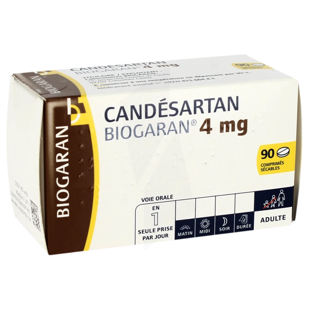 Candesartan Biogaran 4 Mg, Comprimé Sécable