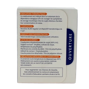 Niquitin 7 Mg/24 Heures, Dispositif Transdermique