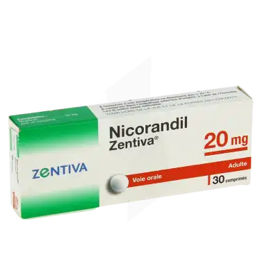 NICORANDIL ZENTIVA 20 mg, comprimé