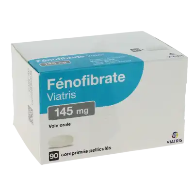 FENOFIBRATE VIATRIS 145 mg, comprimé pelliculé