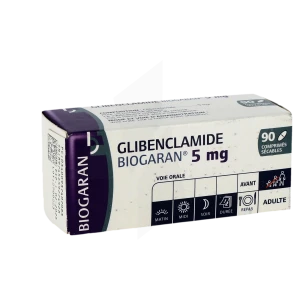 Glibenclamide Biogaran 5 Mg, Comprimé Sécable