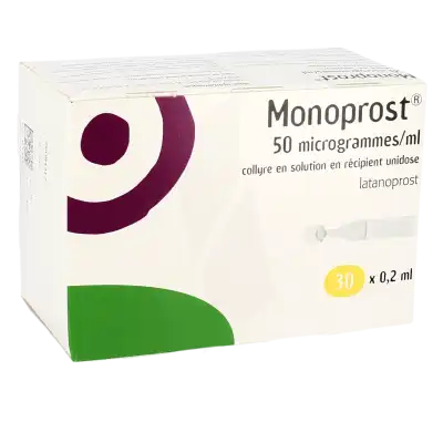 MONOPROST 50 microgrammes/ml, collyre en solution en récipient unidose