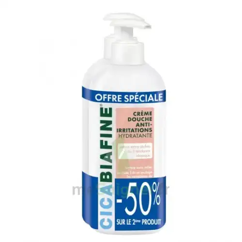 Cicabiafine Crème Douche Anti-irritations Hydratante 2fl Pompe/400ml