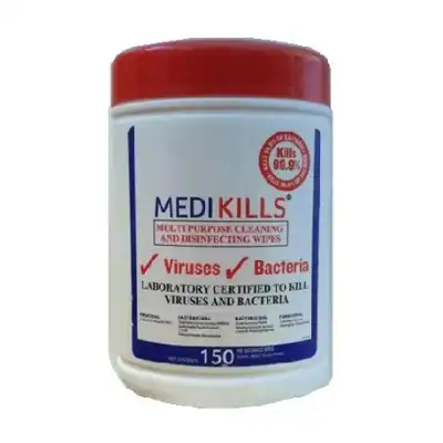 MEDIKILLS Lingettes virucides médicales et alimentaires B/150