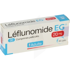 Leflunomide Eg 20 Mg, Comprimé Pelliculé