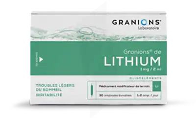 Granions De Lithium 1 Mg/ 2 Ml, Solution Buvable En Ampoule à Nice