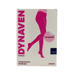 Sigvaris Dynaven Transparent Collant Classe 2 Femme Beige Bronzé Long L