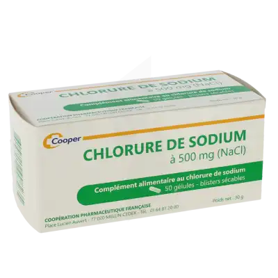 Cooper - Chlorure De Sodium 500mg - 50 Gélules à Ménilles