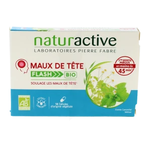 Naturactive Maux De Tete Flash Bio Gél B/14