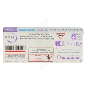 Bisoprolol Eg 7,5 Mg, Comprimé Sécable
