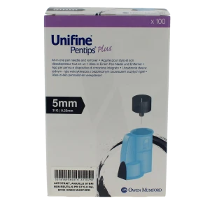 Unifine Plus Aiguille Avec Désadaptateur Pour Stylo 5mm B/100