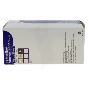 Ezetimibe/atorvastatine Viatris 10 Mg/20 Mg Cpr Pell Plq/90