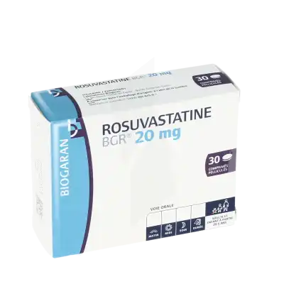 Rosuvastatine Bgr 20 Mg, Comprimé Pelliculé à Agen