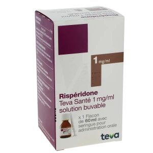 Risperidone Teva Sante 1 Mg/ml, Solution Buvable