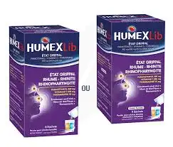 Humexlib Etat Grippal Paracetamol/vitamine C/pheniramine 500 Mg/200 Mg/25 Mg, Poudre Pour Solution Buvable En Sachet à Paris