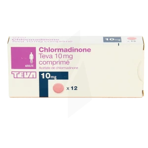 Chlormadinone Teva 10 Mg, Comprimé