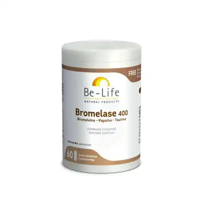 Be-life Bromelase 400 Gélules B/60 à ANDERNOS-LES-BAINS