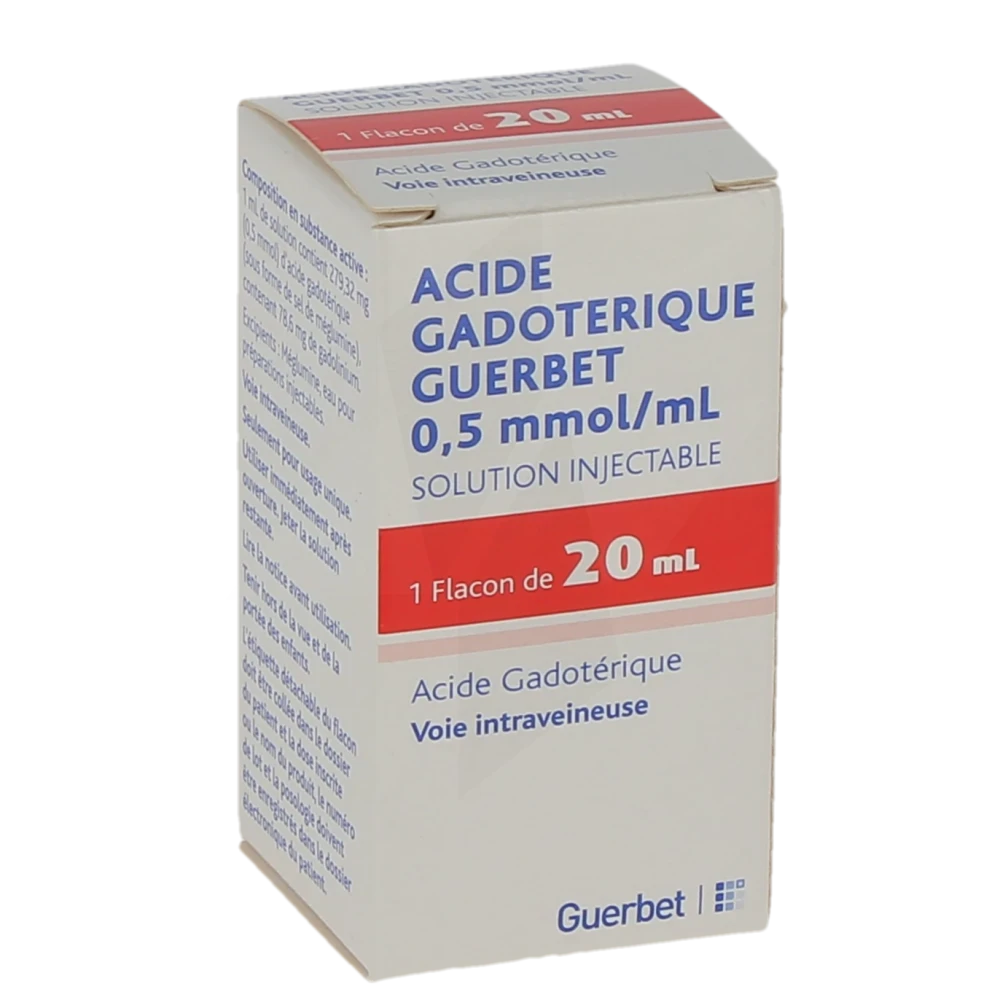 Acide Gadoterique Guerbet 0,5 Mmol/ml, Solution Injectable