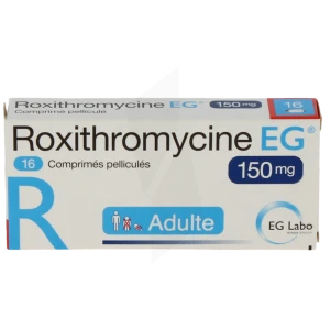 Roxithromycine Eg 150 Mg, Comprimé Pelliculé