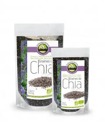 Ecoidées Ethnoscience Graines De Chia Bio Sachet/200g