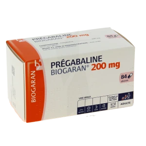 Pregabaline Biogaran 200 Mg, Gélule