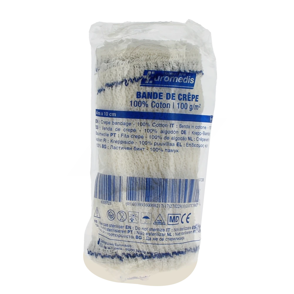Euromedis Bde Crêp Cot 10cmx4m
