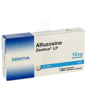Alfuzosine Zentiva Lp 10 Mg, Comprimé à Libération Prolongée