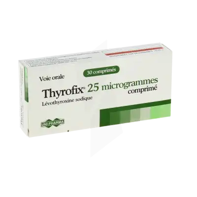 Thyrofix 25 Microgrammes, Comprimé à Dreux