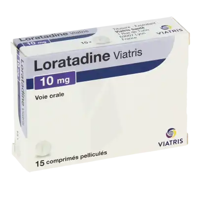 Loratadine Viatris 10 Mg, Comprimé Pelliculé à Paris