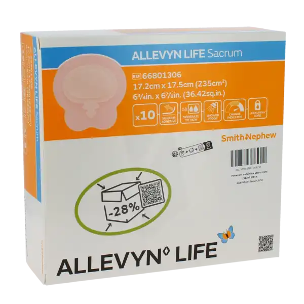 Allevyn Life Sacrum 17.2 X 17.5 Cm - Boite De 10 - Pansement Hydrocellulaire