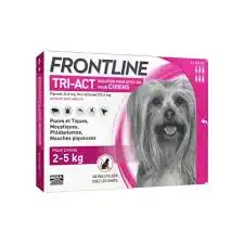 Frontline Tri-act Solution Pour Spot-on Chien 2-5kg 6 Pipettes/0,50ml à Talence