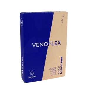 Venoflex Kokoon Absolu 2 Chaussette Mollet+ Femme Beige Naturel Taille 2l