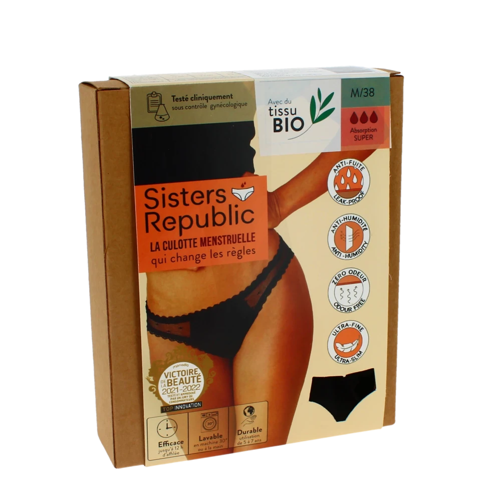 Sisters Republic Sidonie Culotte Menstruelle Bikini Flux Super Tm