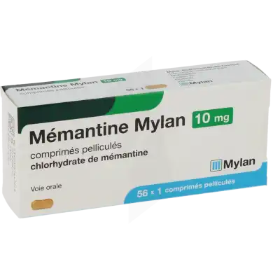 MEMANTINE MYLAN 10 mg, comprimé pelliculé