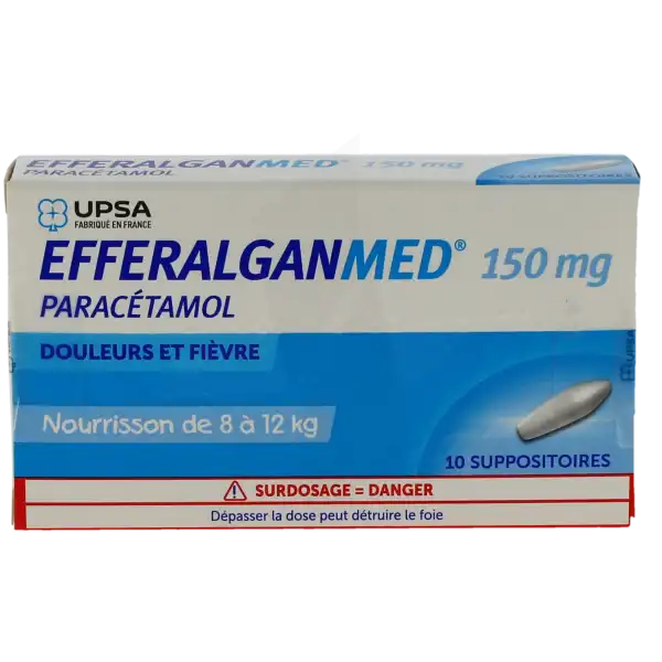 Efferalganmed 150 Mg, Suppositoire