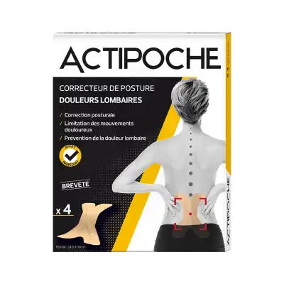 Actipoche Patch Correcteur Posture B/4 à TOUCY